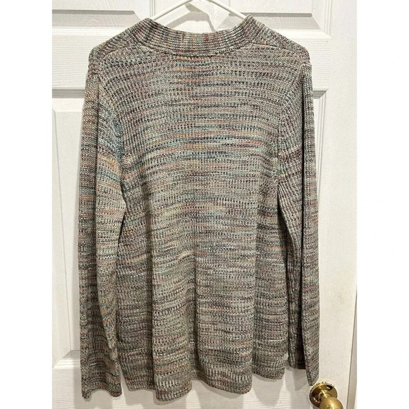 J. Jill Sweater Cotton Blend Multicolored Knit Women's‎ Size Large Petite - Picture 6 of 6